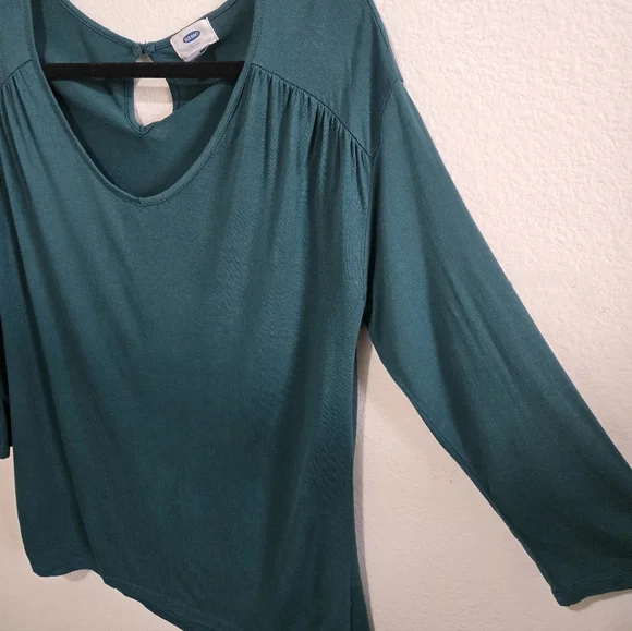 OLD NAVY Teal Long Sleeve Women's Top Size Large - Picture 6 of 11